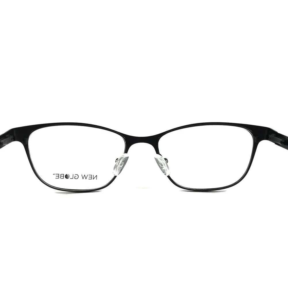 New Globe Eyeglasses Frames L5167-P BLACK Matte Cat Eye Full Rim 55-18-140